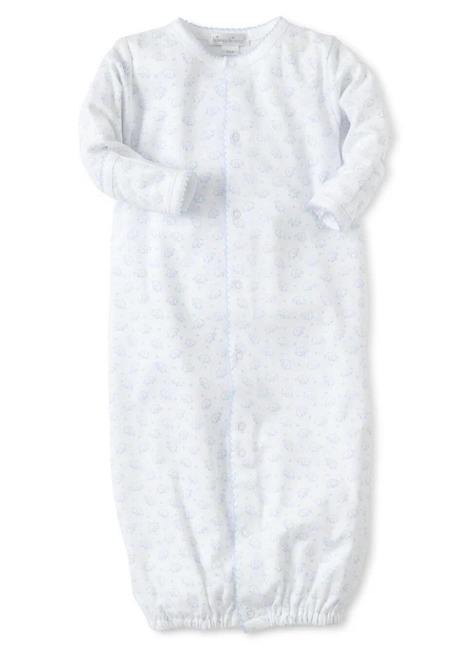 NEW KISSY KISSY kid's ele-fun print gown in lt.blue